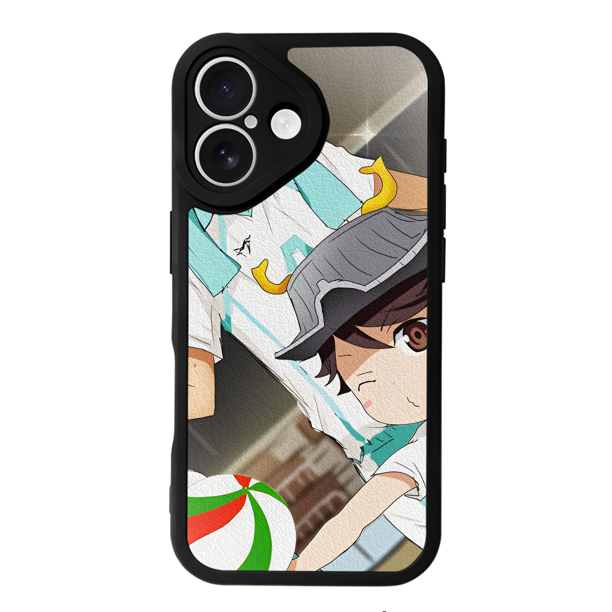 （画像用） ハイキュー!! Haikyu!! 【iPhone 16シリーズ対応】シリコンスマホケース（レザー調） 材質：シリコン